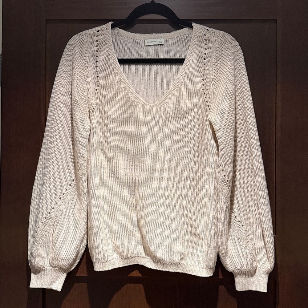 Gentle Fawn pinky beige V-Neck Sweater
